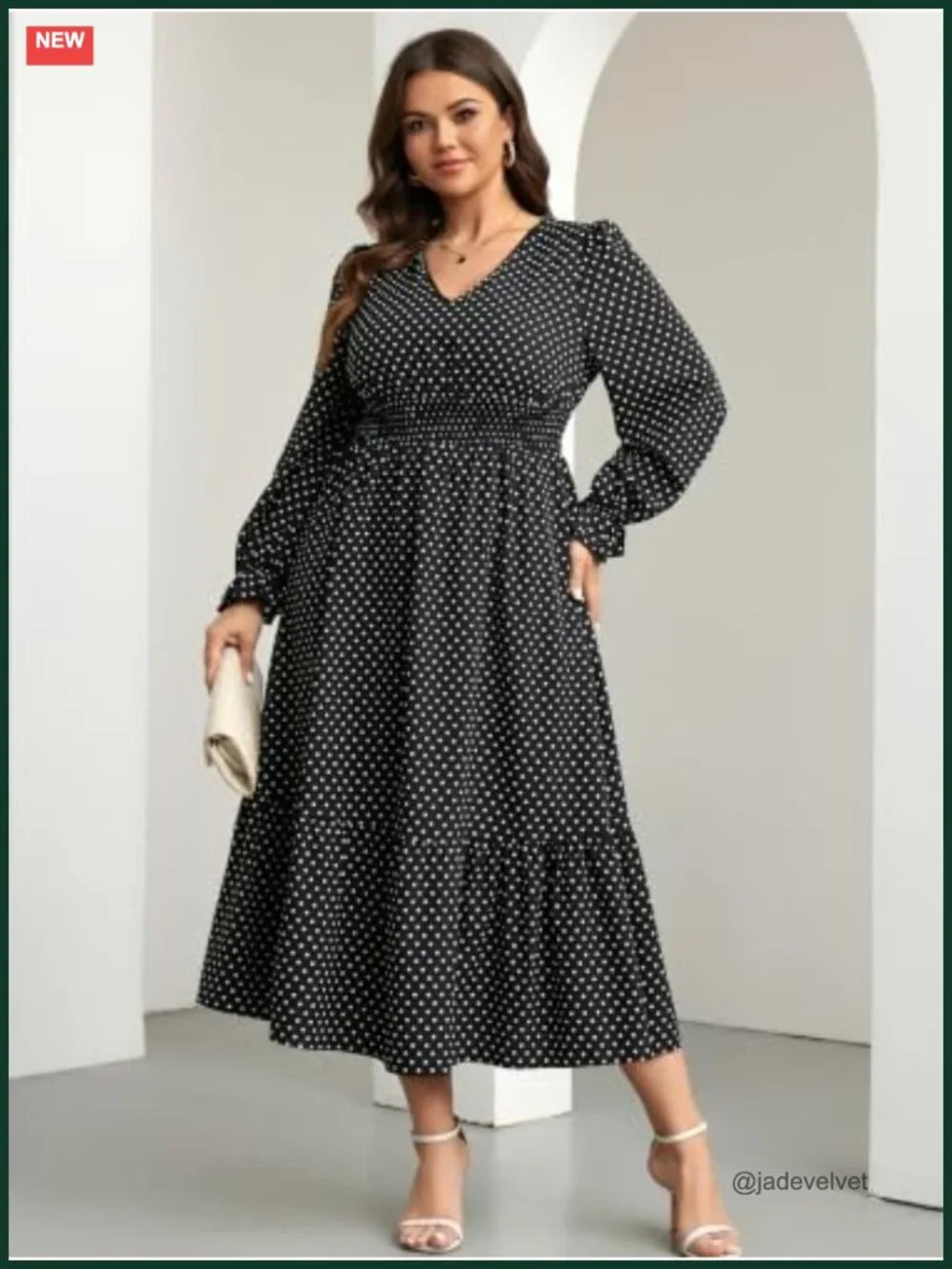 Plus Size Boho Floral Maxi Dress with Pockets